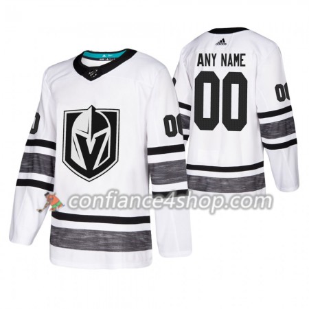 Adidas Maillot de Hockey Vegas Golden Knights Personnaliser 2019 All-Star Blanc Authentic - Homme